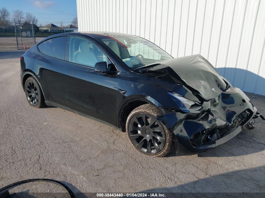 2023 Tesla Model Y Awd/Long Range Dual Motor All-Wheel Drive VIN: 7SAYGAEE3PF902021 Lot: 38443440