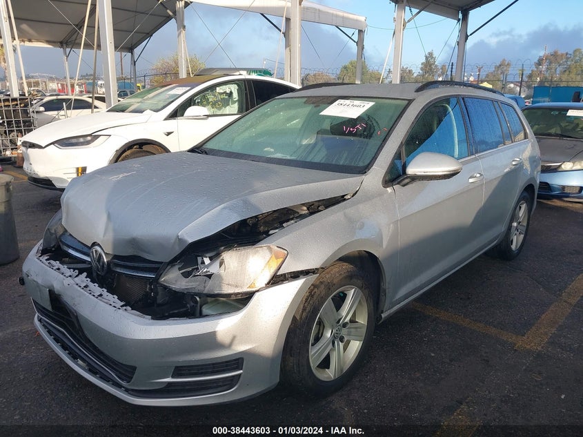 2015 VOLKSWAGEN GOLF SPORTWAGEN TDI S 4-DOOR - 3VWCA7AU2FM514813