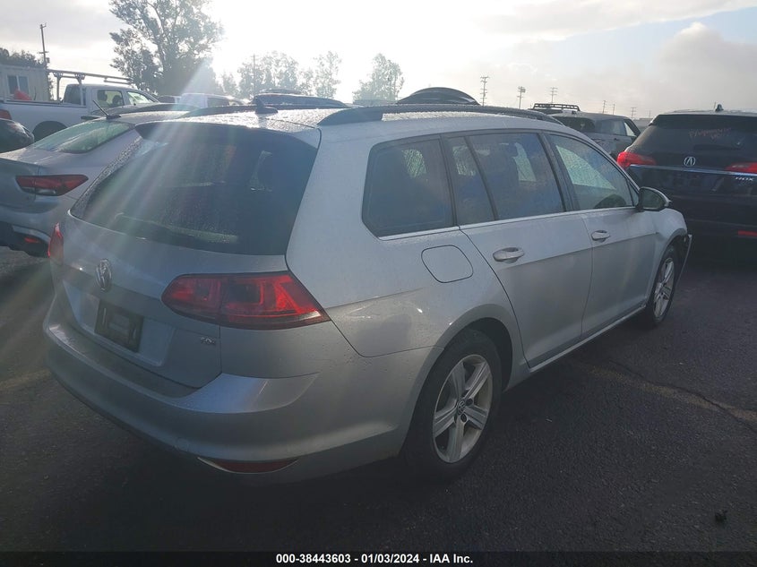 2015 VOLKSWAGEN GOLF SPORTWAGEN TDI S 4-DOOR - 3VWCA7AU2FM514813