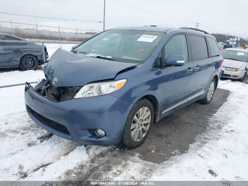 2014 Toyota Sienna Limited 7 Passenger VIN: 5TDDK3DC9ES076936 Lot: 38443880