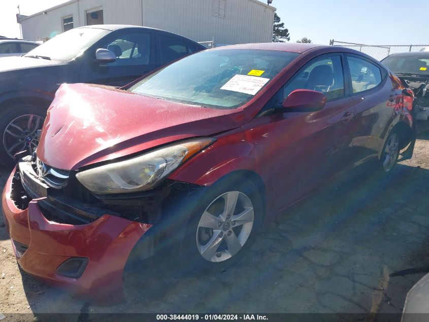 2013 Hyundai Elantra Gls VIN: 5NPDH4AE3DH333152 Lot: 38444019