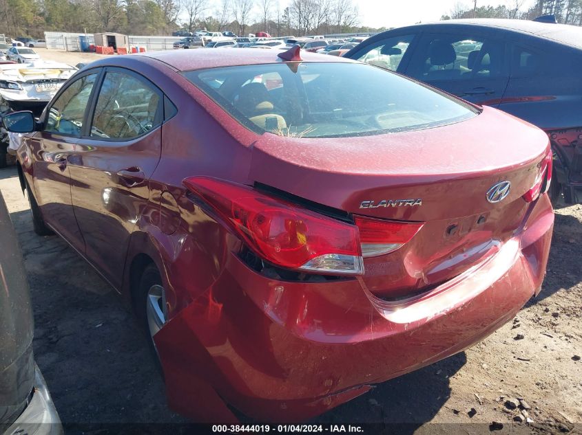 2013 Hyundai Elantra Gls VIN: 5NPDH4AE3DH333152 Lot: 38444019