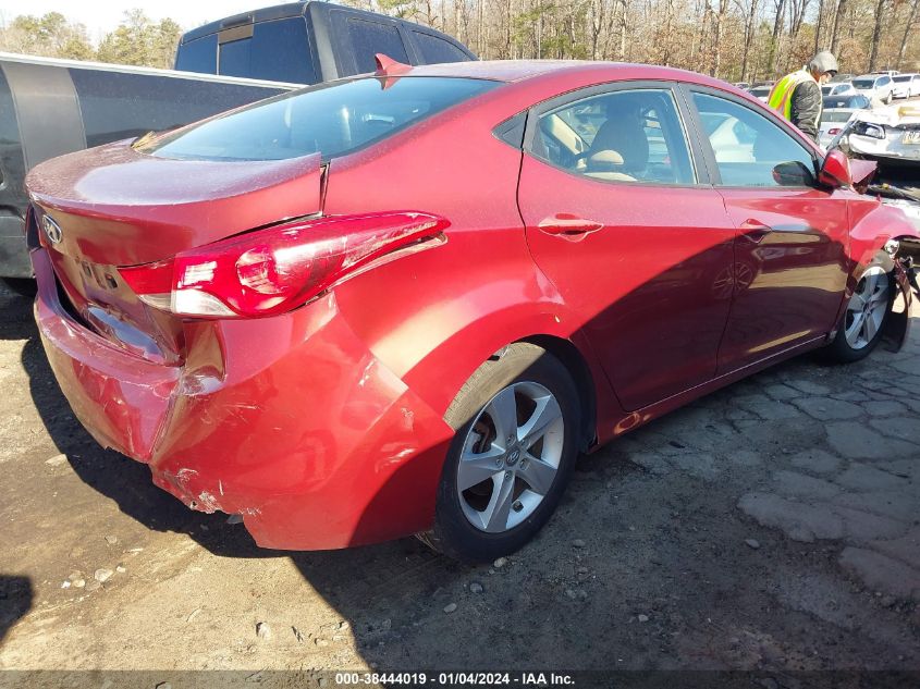 2013 Hyundai Elantra Gls VIN: 5NPDH4AE3DH333152 Lot: 38444019