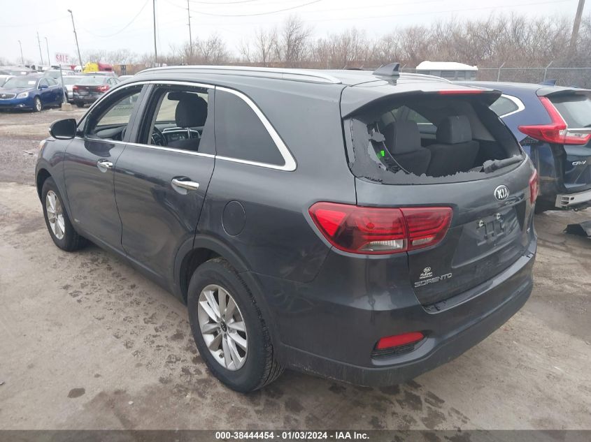 2019 Kia Sorento 2.4L Lx VIN: 5XYPGDA36KG529606 Lot: 38444454