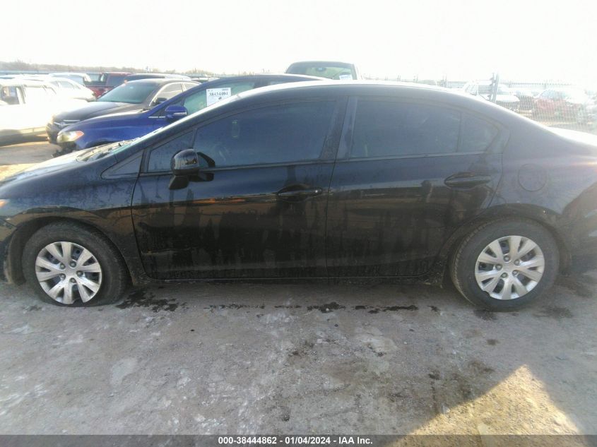 2012 Honda Civic Lx VIN: 2HGFB2F59CH323287 Lot: 38444862