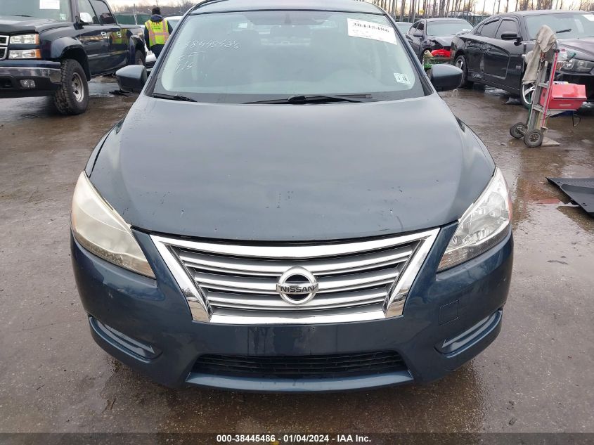 2013 Nissan Sentra Sv VIN: 3N1AB7AP9DL615483 Lot: 38445486