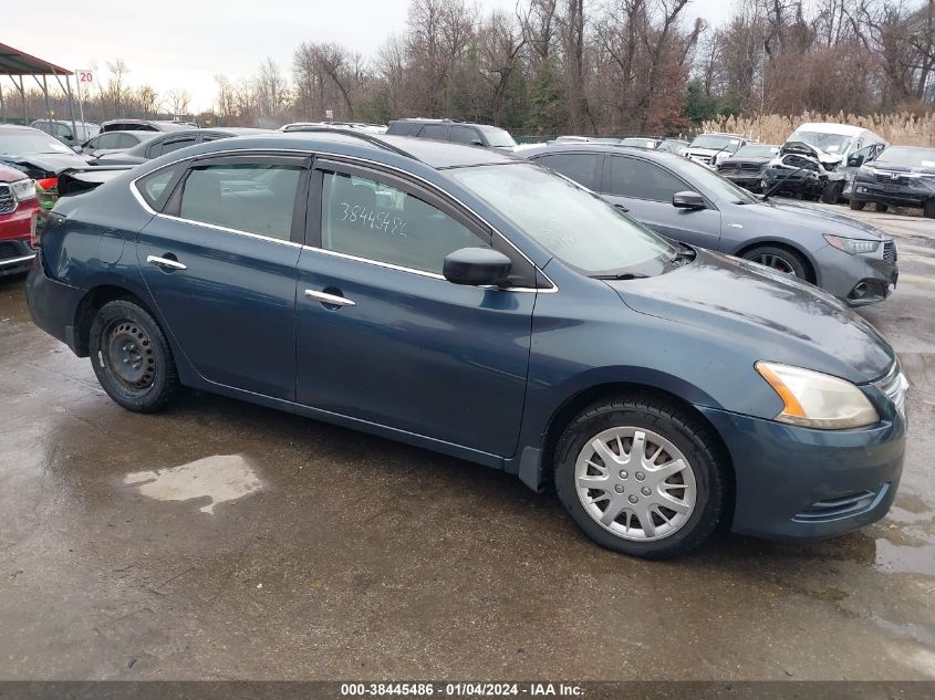 2013 Nissan Sentra Sv VIN: 3N1AB7AP9DL615483 Lot: 38445486