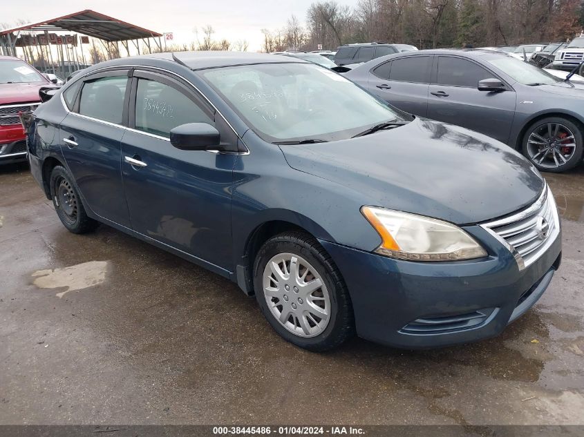 2013 Nissan Sentra Sv VIN: 3N1AB7AP9DL615483 Lot: 38445486