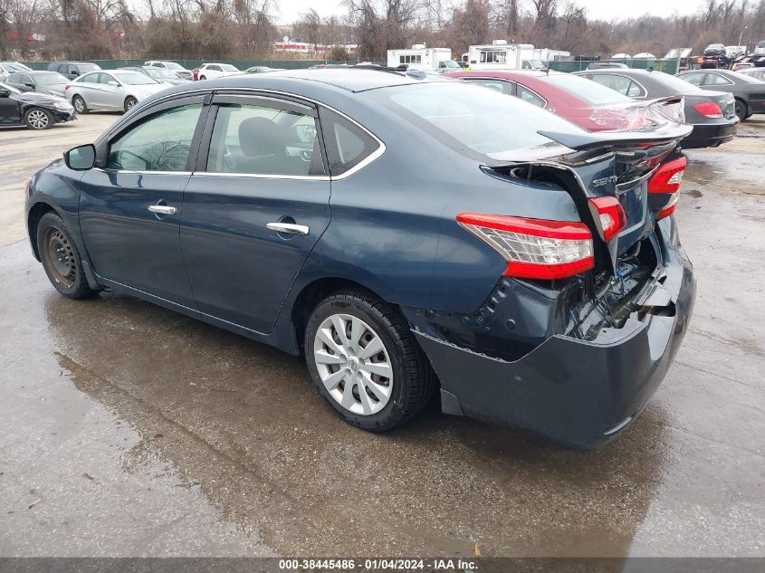 2013 Nissan Sentra Sv VIN: 3N1AB7AP9DL615483 Lot: 38445486