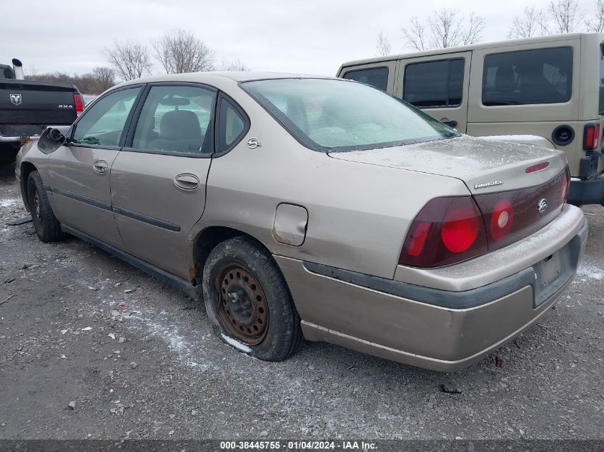 2G1WF52EX19242681 2001 Chevrolet Impala