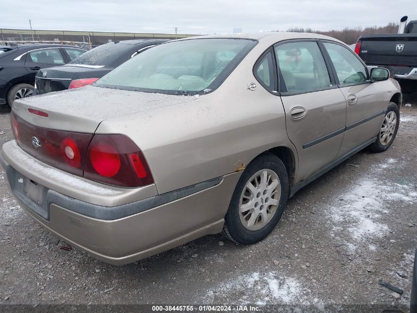 2G1WF52EX19242681 2001 Chevrolet Impala