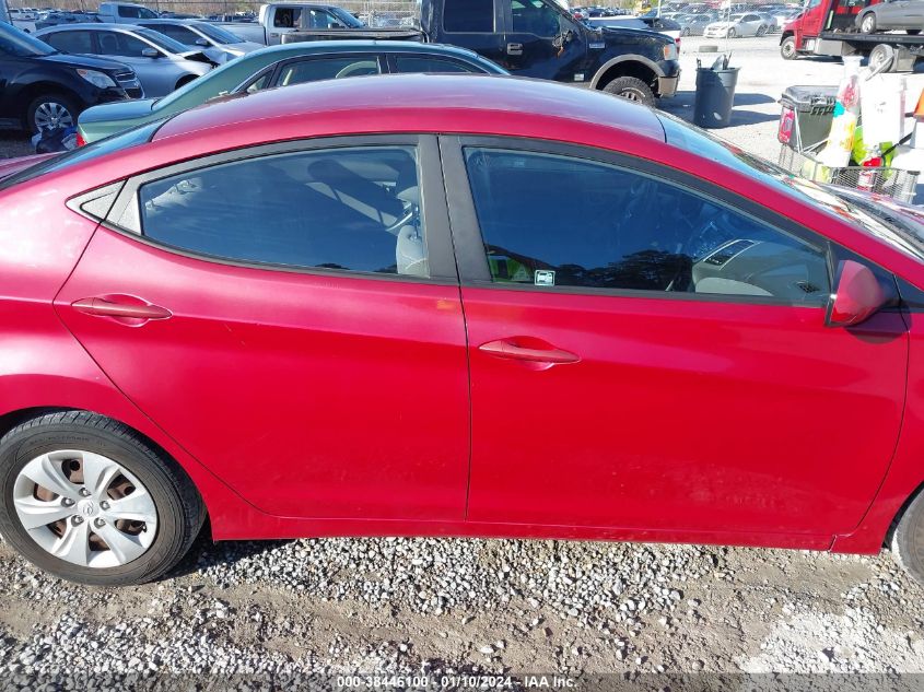 KMHDH4AEXGU557329 2016 Hyundai Elantra Se