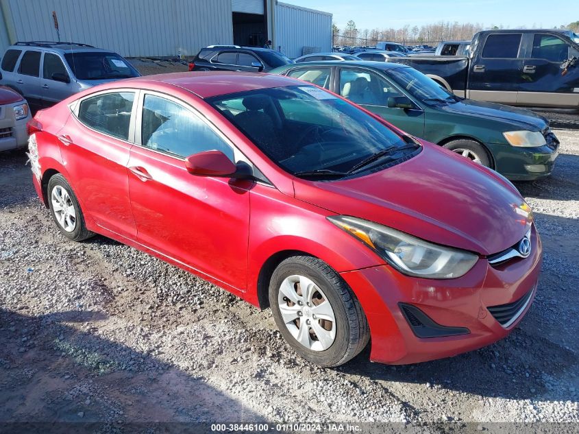 KMHDH4AEXGU557329 2016 Hyundai Elantra Se