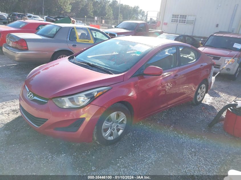 KMHDH4AEXGU557329 2016 Hyundai Elantra Se