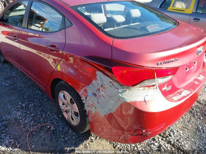 KMHDH4AEXGU557329 2016 Hyundai Elantra Se