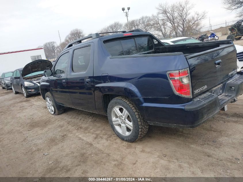 2013 Honda Ridgeline Rtl VIN: 5FPYK1F51DB017720 Lot: 38446267