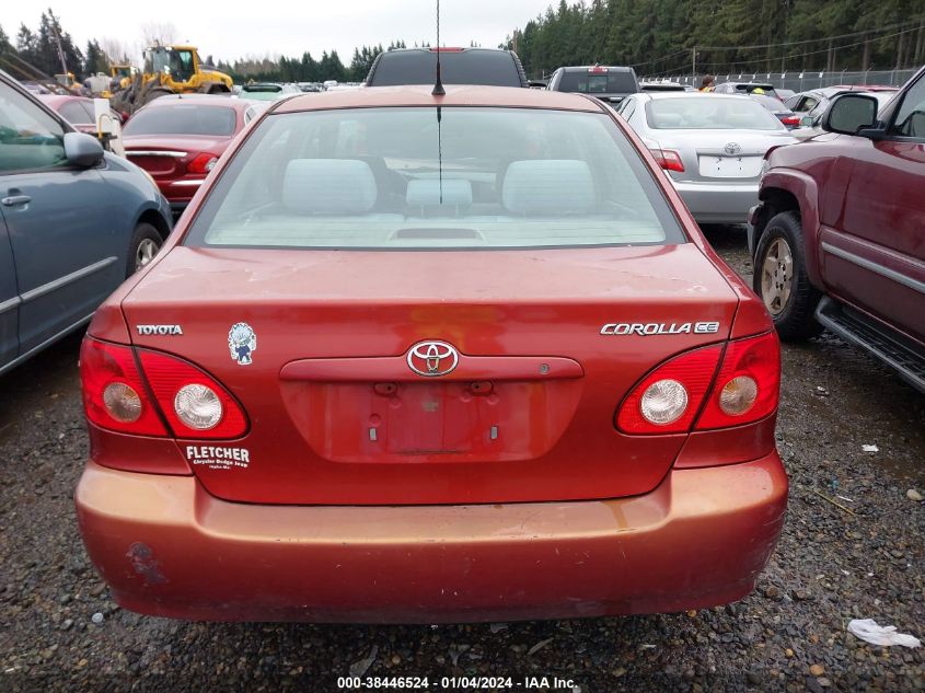 2008 Toyota Corolla Ce VIN: 1NXBR32E68Z044125 Lot: 38446524