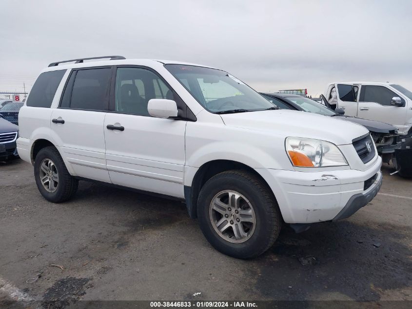 2004 Honda Pilot Ex-L VIN: 2HKYF18654H615426 Lot: 38446833