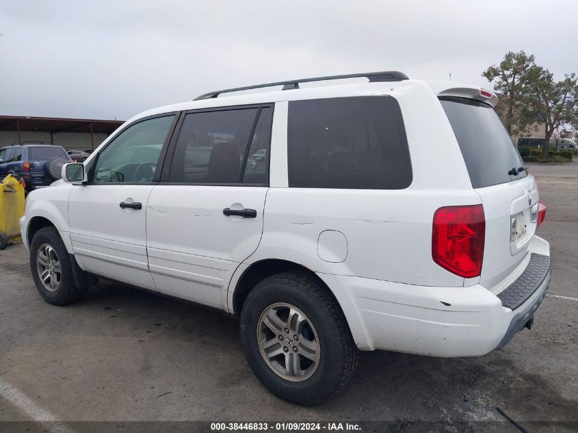 2004 Honda Pilot Ex-L VIN: 2HKYF18654H615426 Lot: 38446833