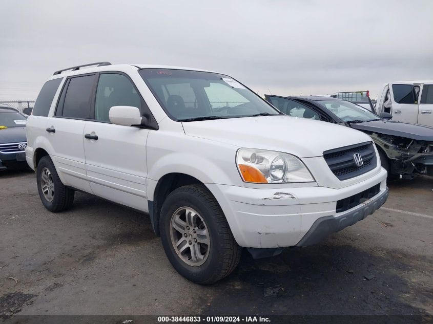 2004 Honda Pilot Ex-L VIN: 2HKYF18654H615426 Lot: 38446833