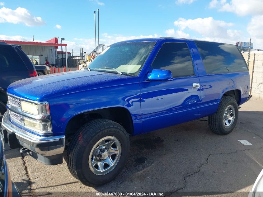 1992 Chevrolet Blazer K1500 VIN: 1GNEK18K2NJ313281 Lot: 38447080