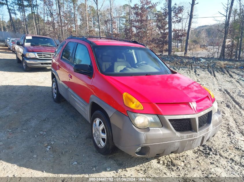 2001 Pontiac Aztek Gt VIN: 3G7DA03E71S507492 Lot: 38447182
