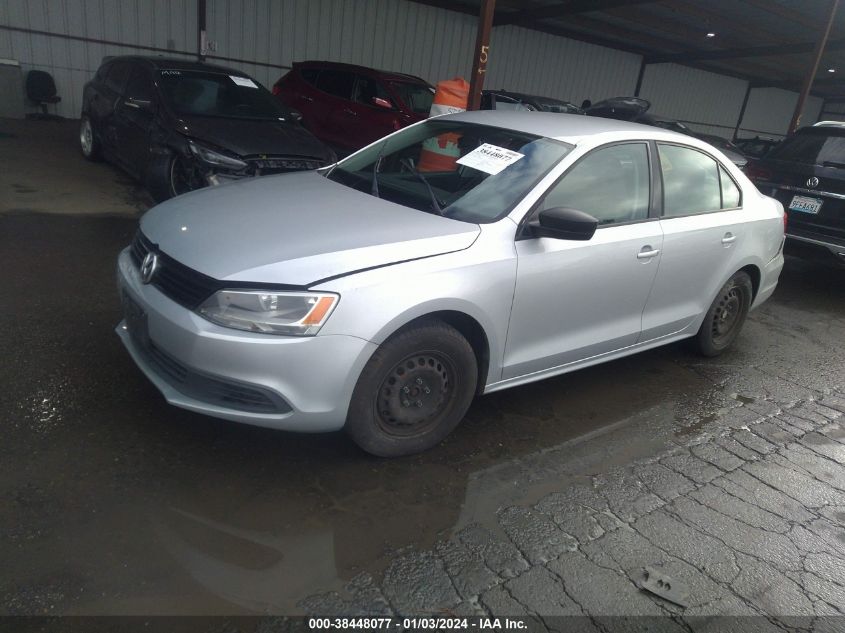 2014 Volkswagen Jetta 2.0L S VIN: 3VW2K7AJ7EM219025 Lot: 38448077