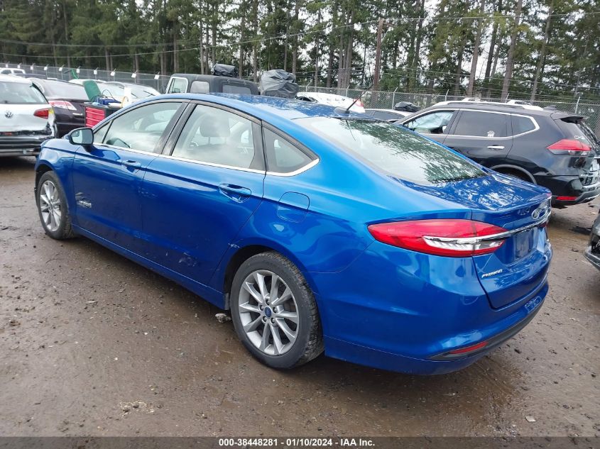 3FA6P0LU8HR355097 2017 Ford Fusion Hybrid Se