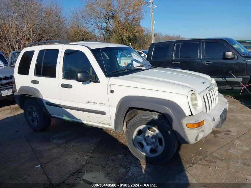 1J4GL48K93W688983 2003 Jeep Liberty Sport