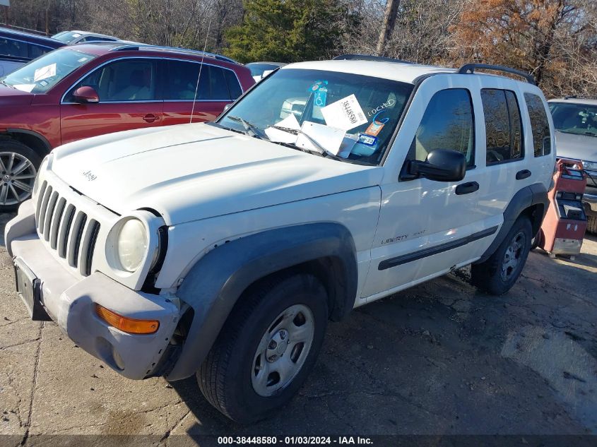 1J4GL48K93W688983 2003 Jeep Liberty Sport