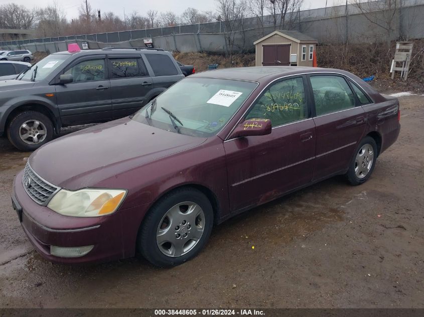 2003 Toyota Avalon Xls VIN: 4T1BF28B73U277665 Lot: 38448605