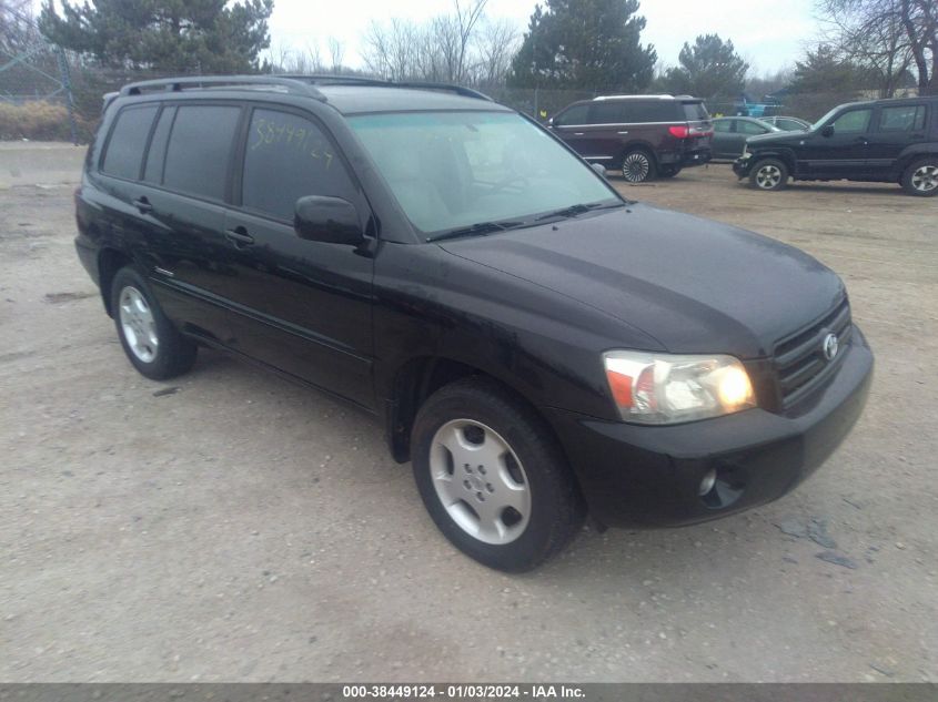 2007 Toyota Highlander Limited V6 VIN: JTEEP21A670215912 Lot: 38449124