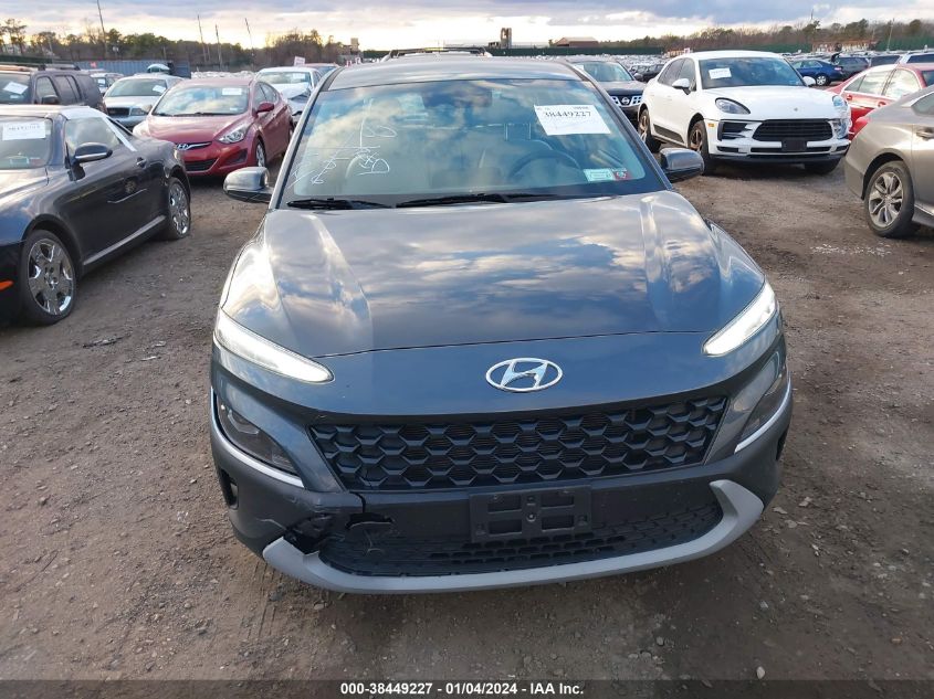 2022 Hyundai Kona Se VIN: KM8K2CAB4NU776941 Lot: 38449227