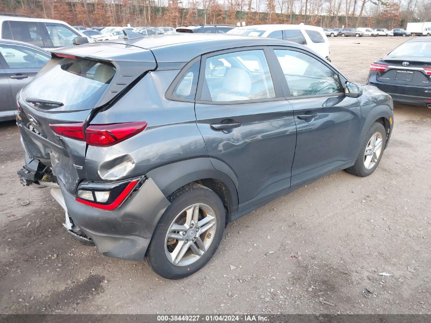 2022 Hyundai Kona Se VIN: KM8K2CAB4NU776941 Lot: 38449227