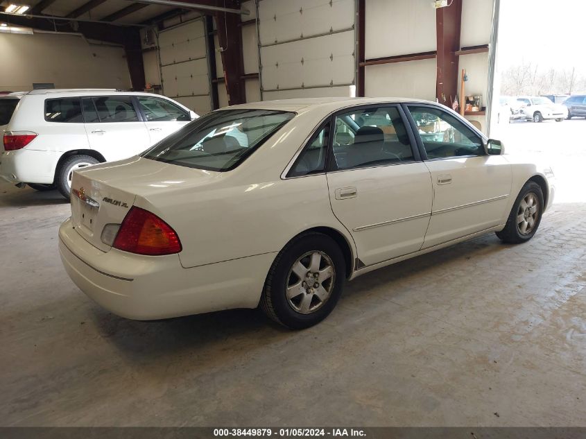 2000 Toyota Avalon Xl VIN: 4T1BF28B8YU036365 Lot: 38449879