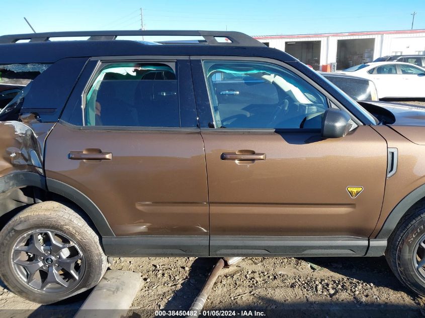 2022 Ford Bronco Sport Badlands VIN: 3FMCR9D99NRE12453 Lot: 38450482