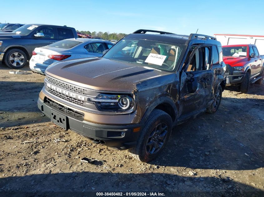 2022 Ford Bronco Sport Badlands VIN: 3FMCR9D99NRE12453 Lot: 38450482