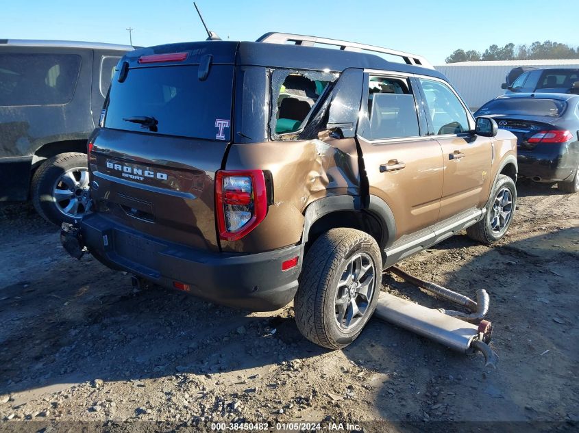 2022 Ford Bronco Sport Badlands VIN: 3FMCR9D99NRE12453 Lot: 38450482