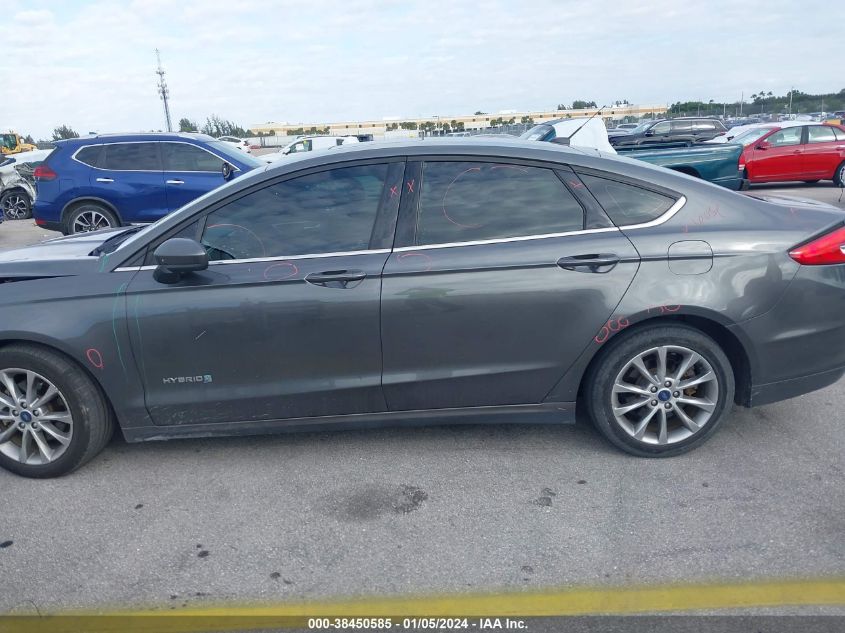 3FA6P0LU9HR300030 2017 Ford Fusion Hybrid Se