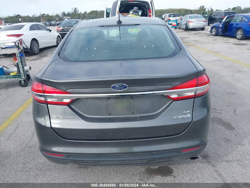 3FA6P0LU9HR300030 2017 Ford Fusion Hybrid Se