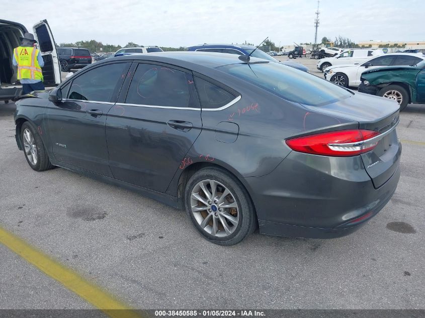 3FA6P0LU9HR300030 2017 Ford Fusion Hybrid Se