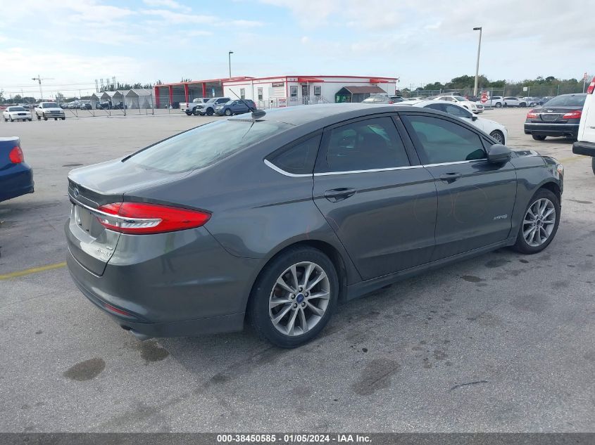 3FA6P0LU9HR300030 2017 Ford Fusion Hybrid Se