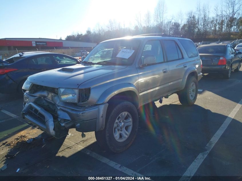 2002 Toyota 4Runner Sr5 VIN: JT3GN86R620256641 Lot: 38451327