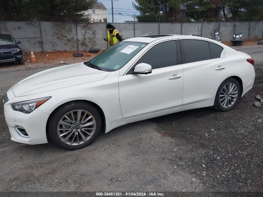 JN1EV7BR8NM340723 2022 Infiniti Q50 Luxe Awd