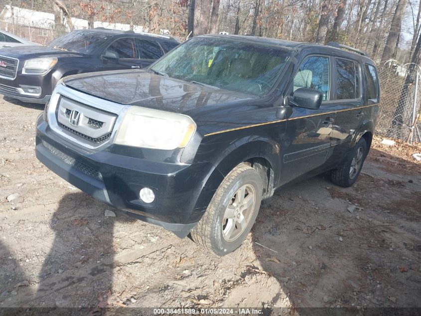 2009 Honda Pilot Ex-L VIN: 5FNYF38689B014240 Lot: 38451589