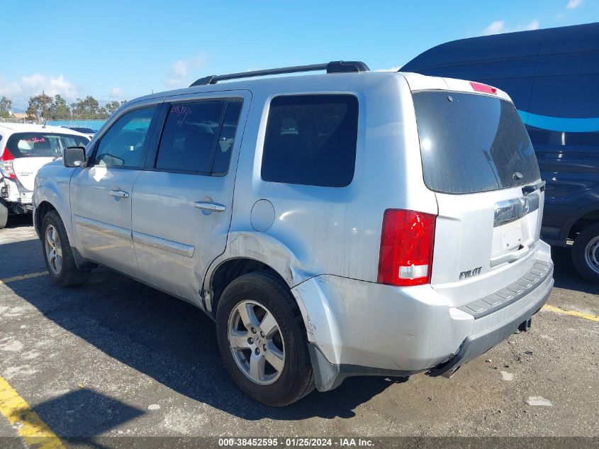 2011 Honda Pilot Ex-L VIN: 5FNYF3H51BB047125 Lot: 38452595