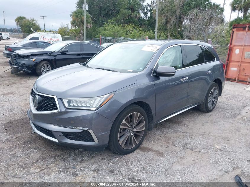 5J8YD3H53KL001204 2019 Acura Mdx Tech Pkg