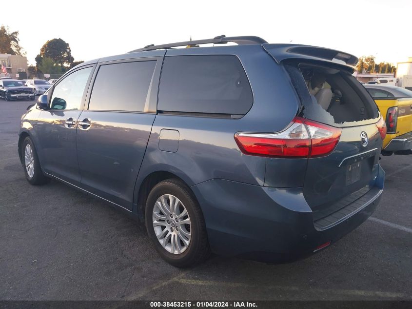 5TDYK3DC8GS753723 2016 Toyota Sienna Xle 8 Passenger