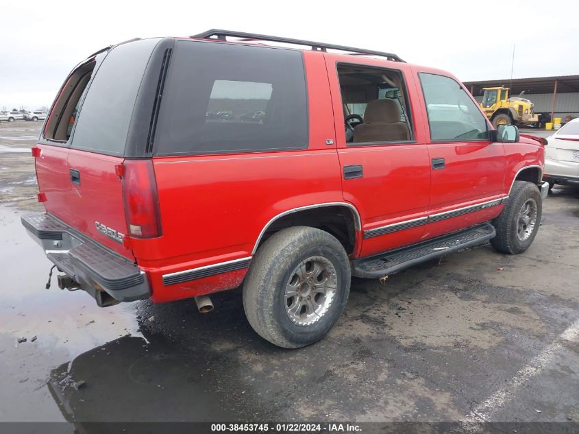 1999 Chevrolet Tahoe Ls VIN: 1GNEK13R4XJ556548 Lot: 38453745