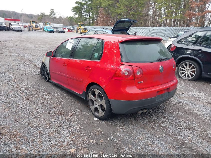 2008 Volkswagen Gti 4-Door (A6) (Eop Cw 21/08)/4-Door (A6) (Late Availability) VIN: WVWHV71K88W274035 Lot: 38453895